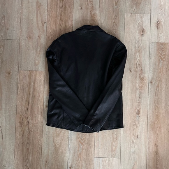 BLACK TREASURE AND BOND LEATHER JACKET - Picture 3 of 3